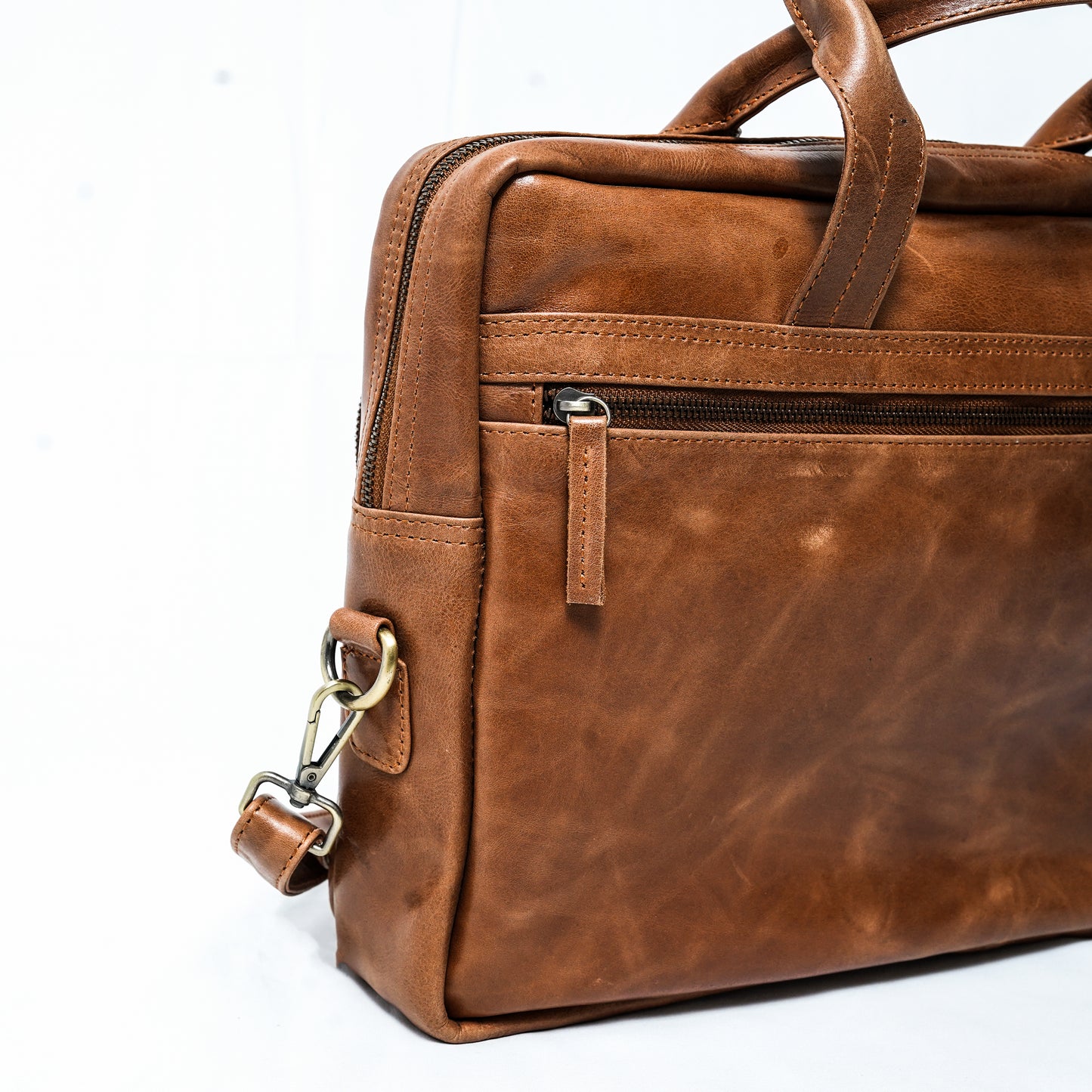 Volkskin Laptoptasche Cognac