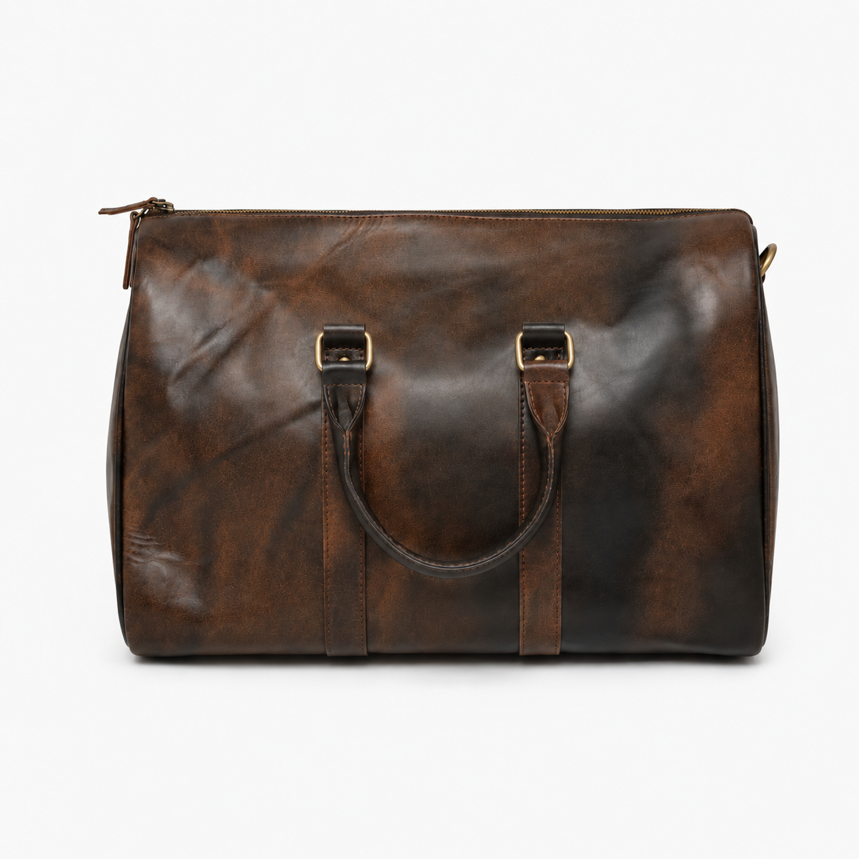 Premium Leder Reisetasche in Dunkelbraun
