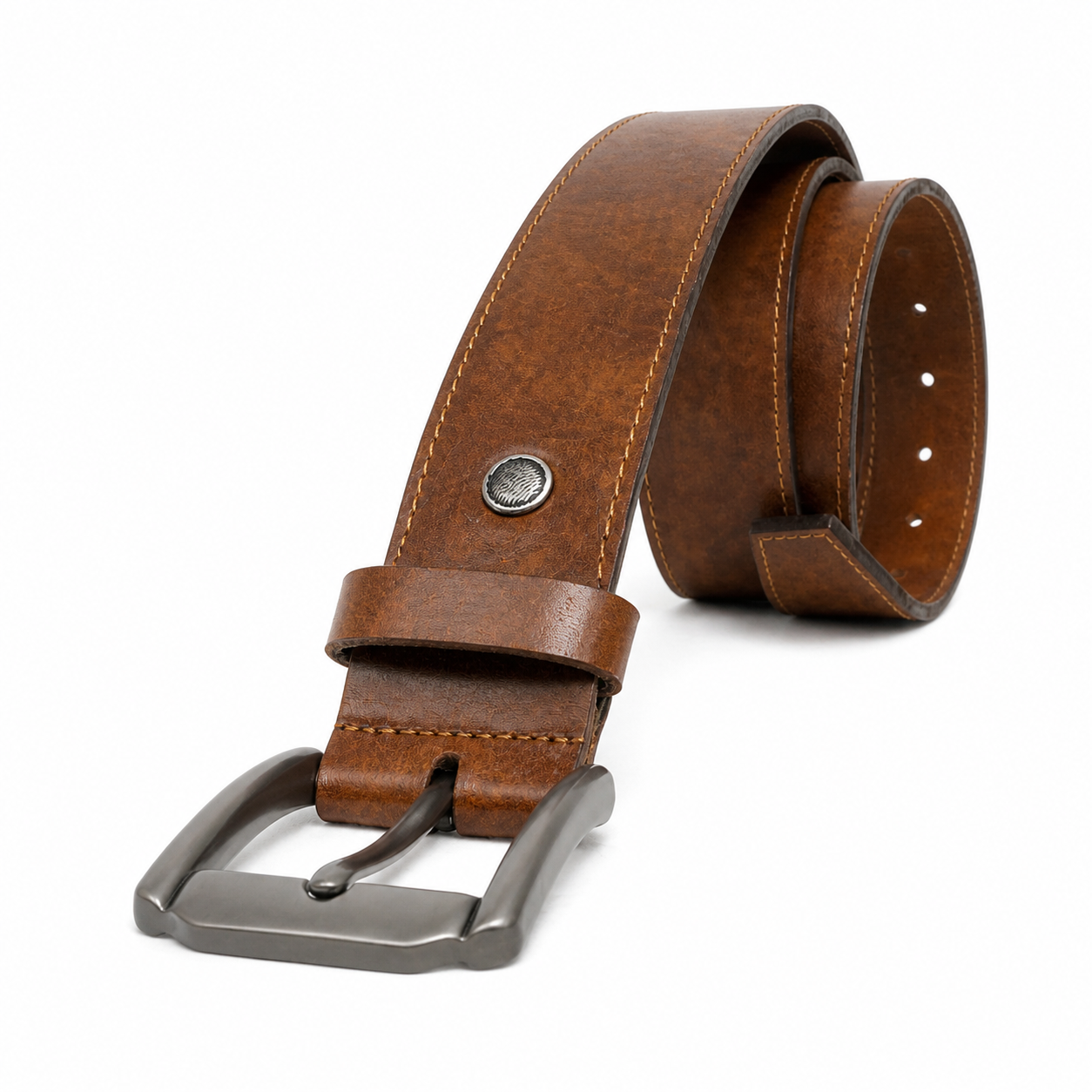 Volkskin Herren Leder Belt Braun