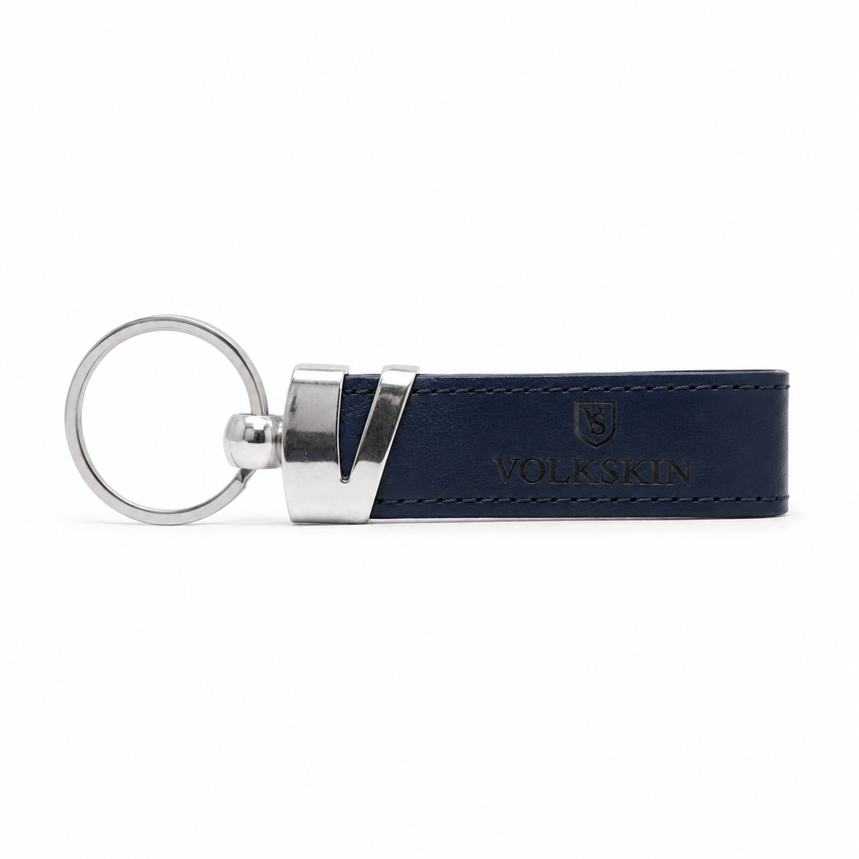 Volkskin Leder Schlusselanhanger Blau