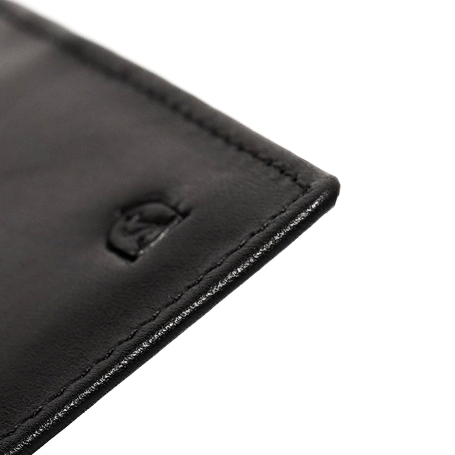 Volkskin Ledergeldbörse mit RFID-Schutz für Herren - Schwarz