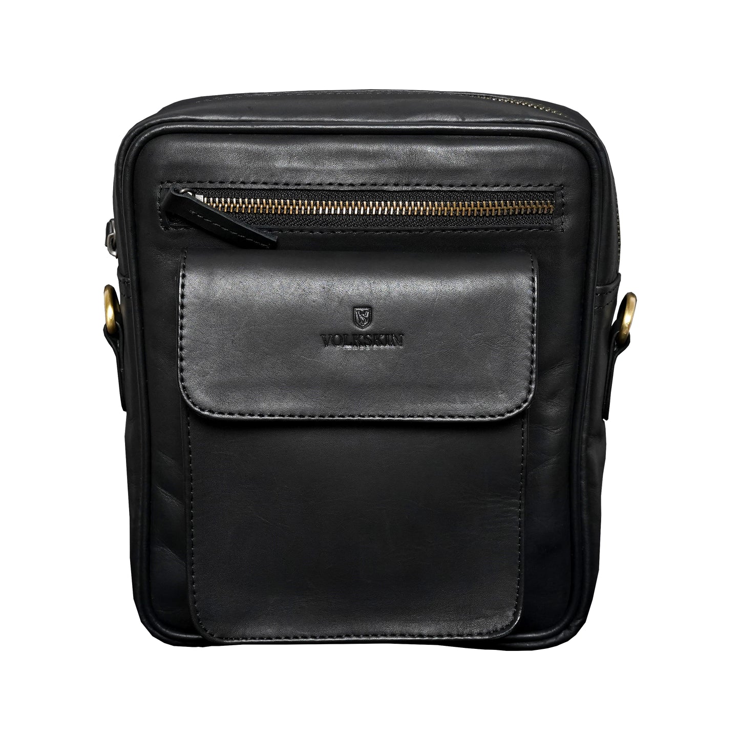 Volkskin Leather Shoulder Bag Black