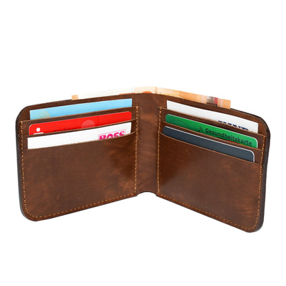Volkskin Bifold Ledergeldbörse - Braun