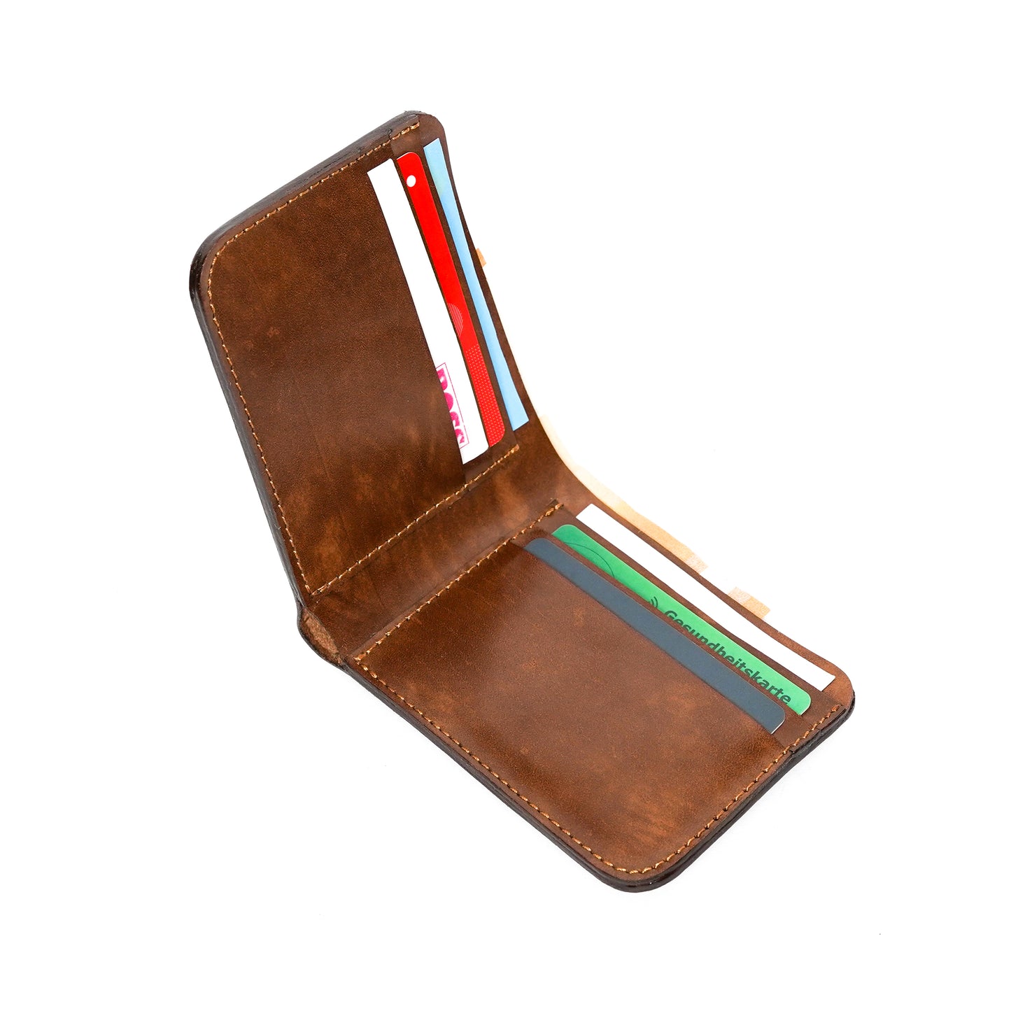 Volkskin Bifold Ledergeldbörse - Braun