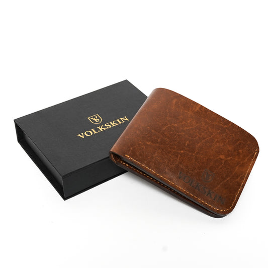 Volkskin Bifold Ledergeldbörse - Braun