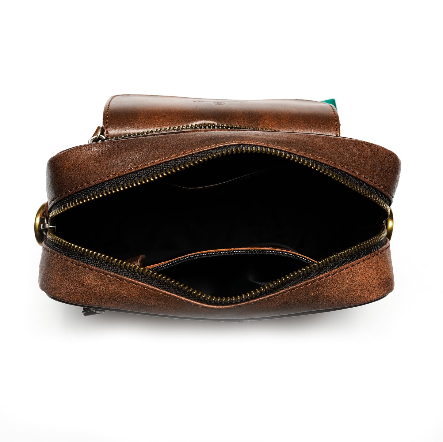 Volkskin Leder Umhängetasche Braun