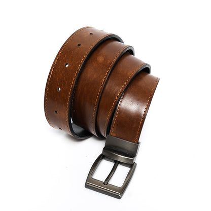 Volkskin DualTone Wendegürtel - Braun/Schwarz