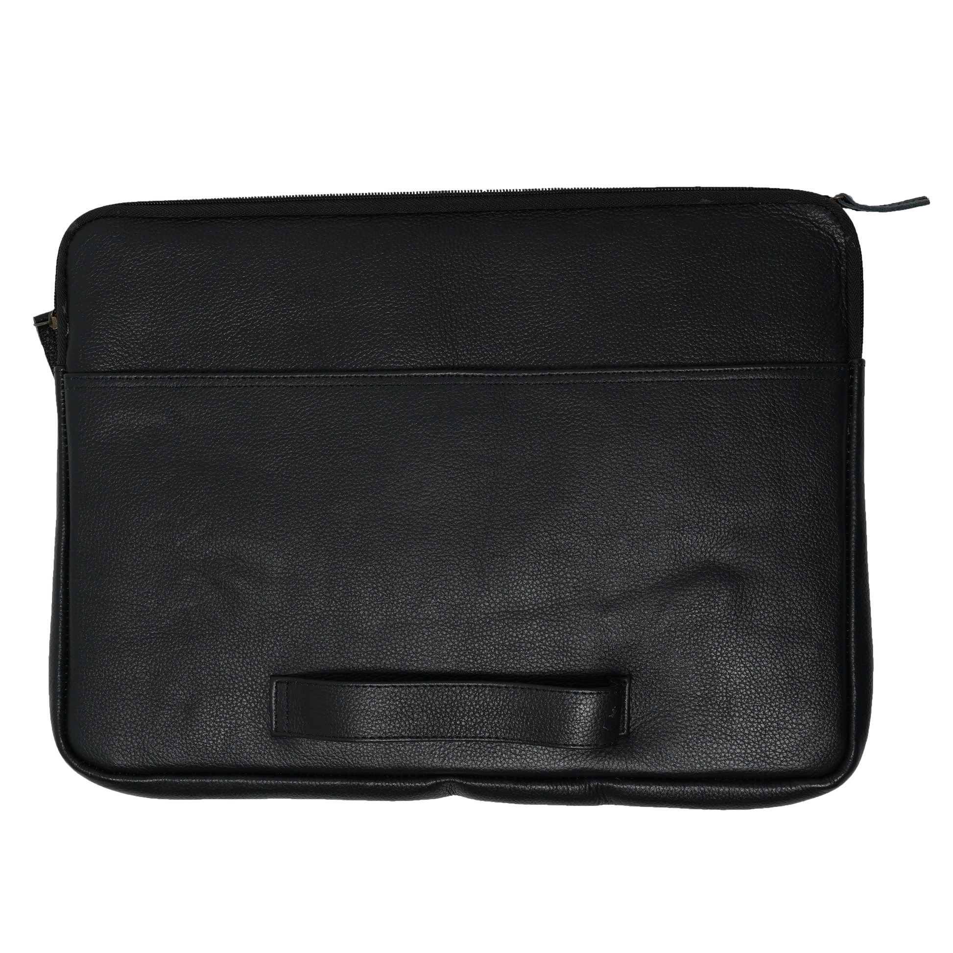leder laptop hulle schwarz ruckansicht