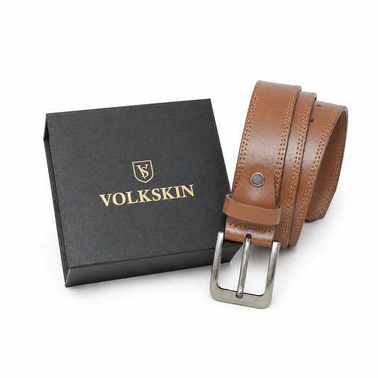 Volkskin Essential Ledergürtel Tan