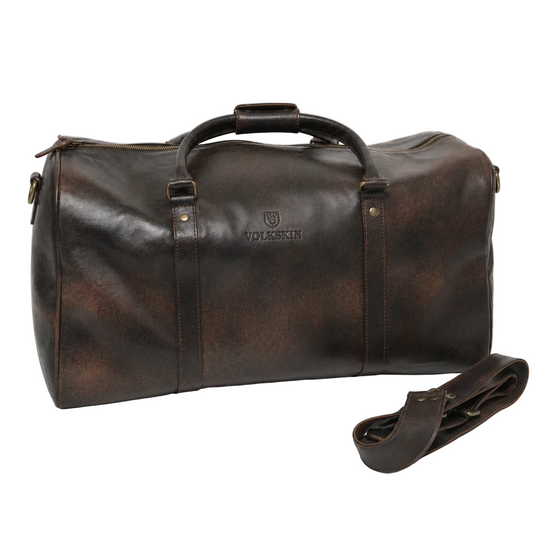 Volkskin Leder Reisetasche Espresso