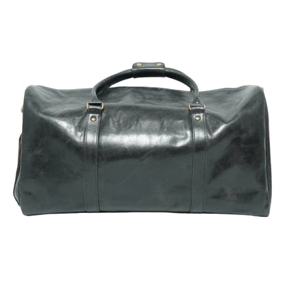 Volkskin Leder Reisetasche Schwarz Rückseite