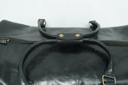 Volkskin Leder Reisetasche Schwarz