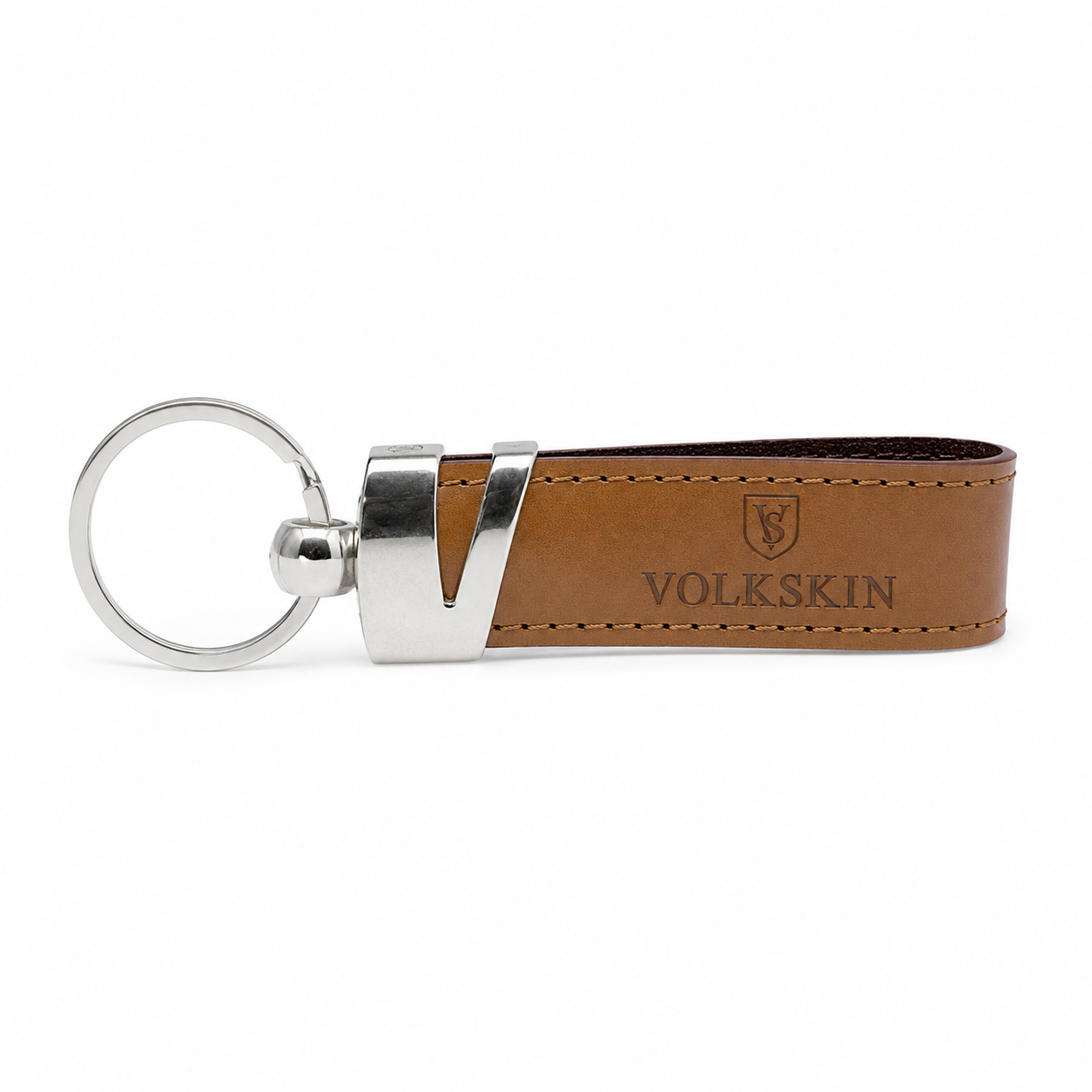 Volkskin Leder Schlusselanhanger Cognac