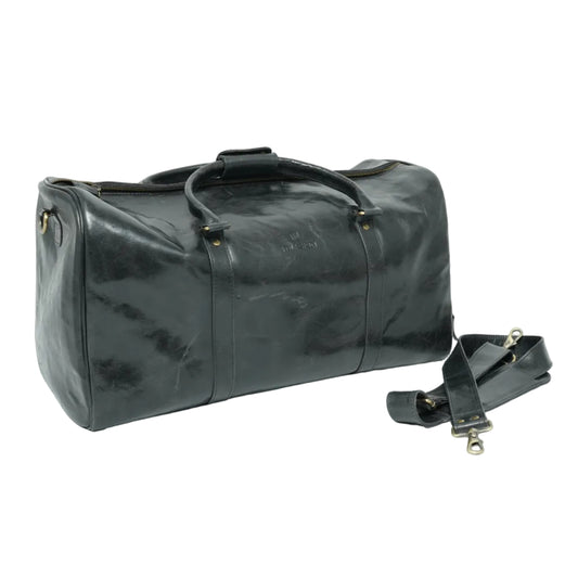 Volkskin Vintage Leder Reisetasche Schwarz cover